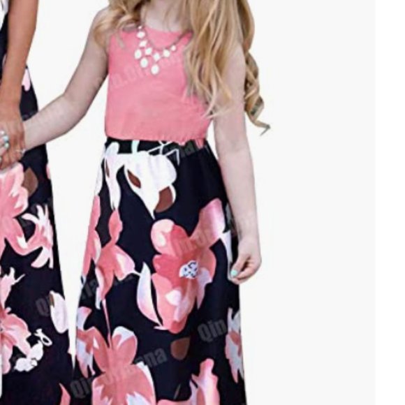 Girls Boho Floral Maxi dress - Picture 2 of 4